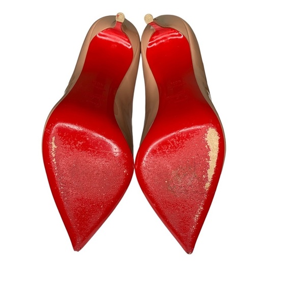 Christian Louboutin Pigalle Follies 100 Patent in‎ Nude - Picture 5 of 8